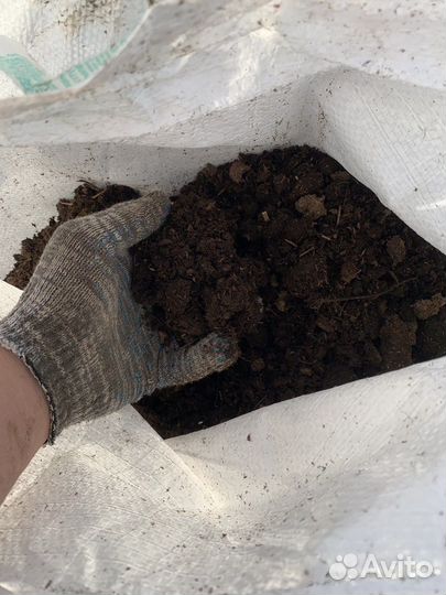 Коровий перегной в мешках