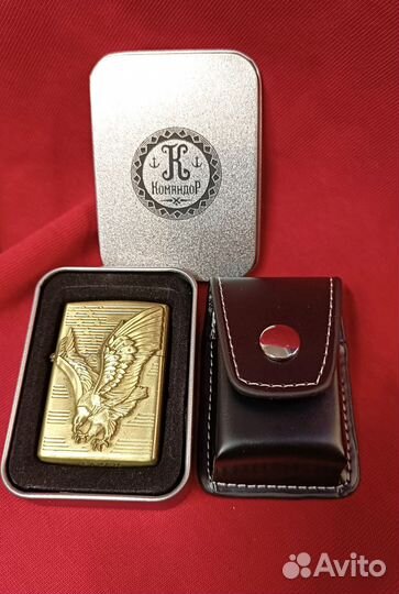 Зажигалка бензиновая Eagle с чехлом