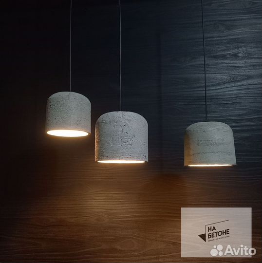 Люстра из бетона