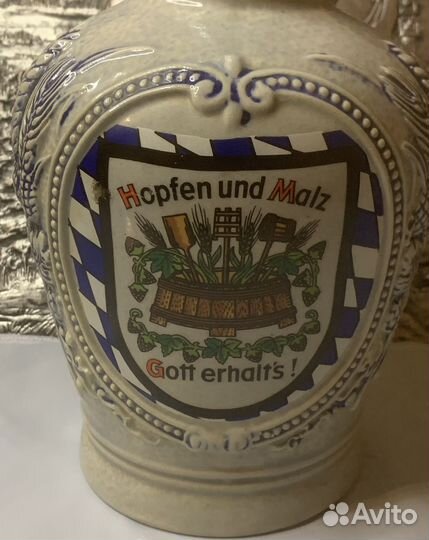 Большой Немецкий Пивной Кувшин с Пробкой