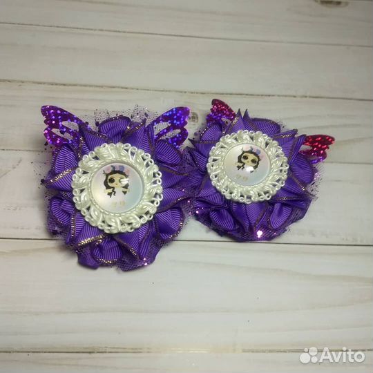 Бантики,оботки,заколки ручной работы