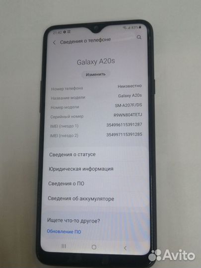 Samsung Galaxy A20s, 3/32 ГБ