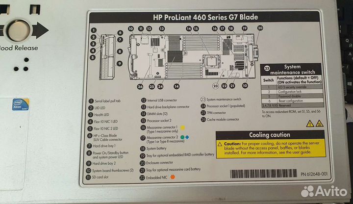 Сервер HP ProLiant BL460c gen7