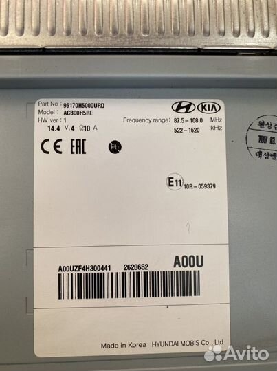 Штатная магнитола на hyundai solaris 2