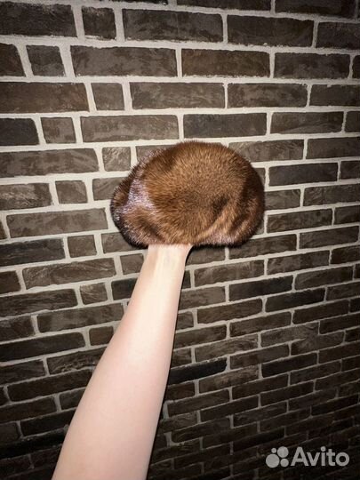 Шапка зимняя норковая женская