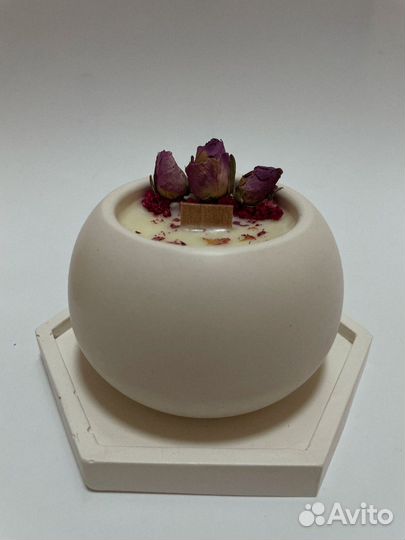 Свечи в гипсе