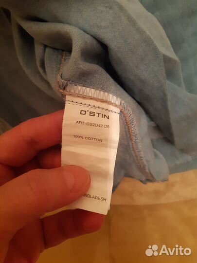 Рубашка джинсовая для девочки 146