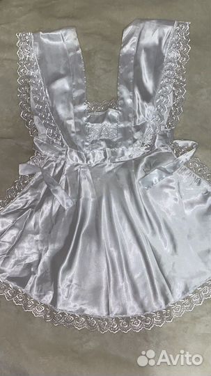 Белый школьный фартук