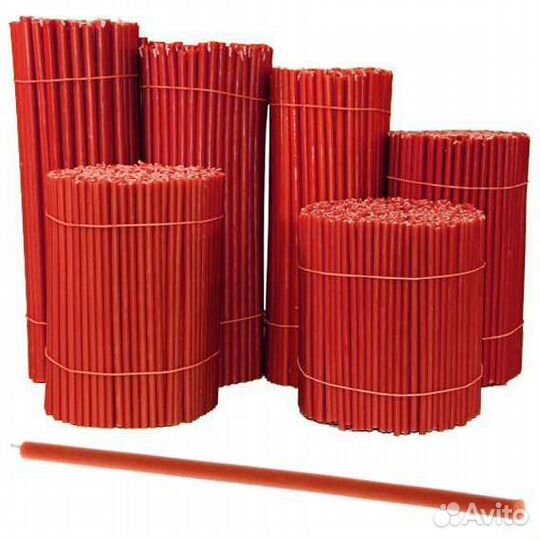 Свечи восковые Цветные