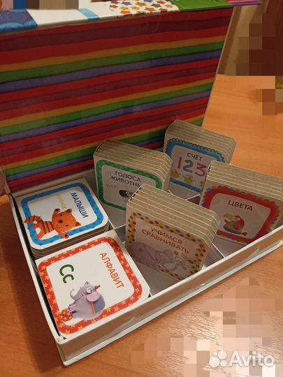 Книжка кубики первые слова 0+