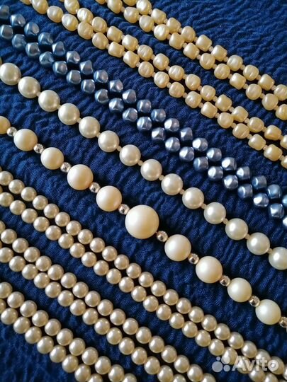 Бижутерия Чехословакия СССР, ожерелье под жемчуг