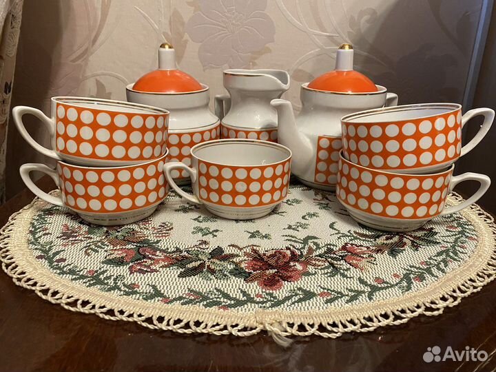 Чайный сервиз СССР Рига Айя-2