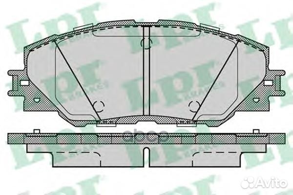 Комплект тормозных колодок 05P1282 05P1282 Lpr