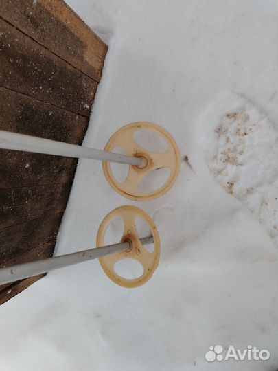 Лыжные палки алюминиевые СССР 130 см