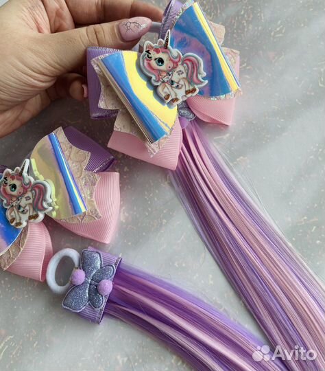 Бабочка бант для волос