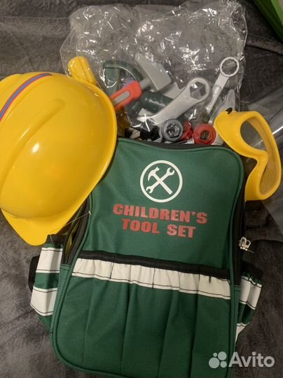 Строительный рюкзак игрушка