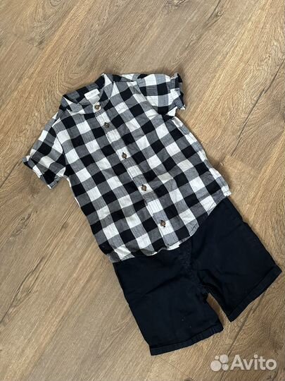 Рубашка с шортами Next в идеальном состоянии 92