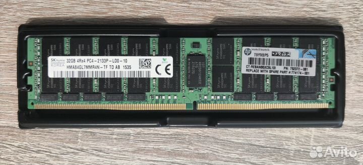 Hynix DDR4 ECC Reg 32 гб 2133MHz HMA84GL7MMR4N-TF