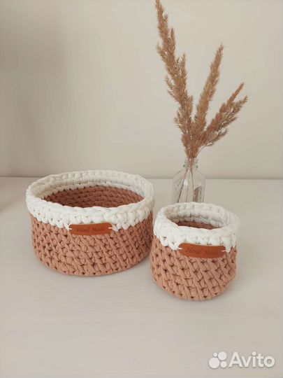 Корзина вязаная для хранения