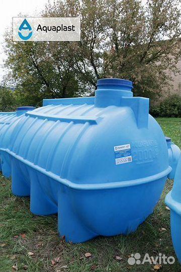 Резервуар пластиковый 2 тонны для гсм и топлива (г