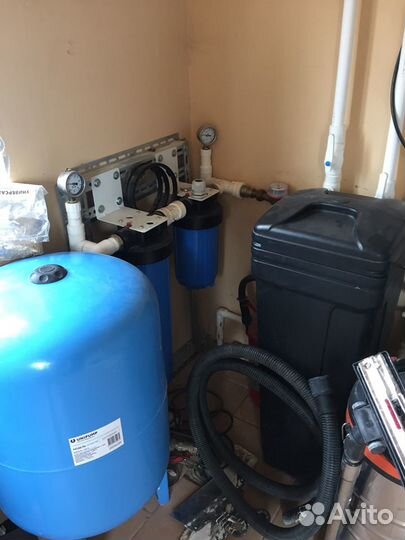 Монтаж систем водоочистки, отопления, водоснабжени