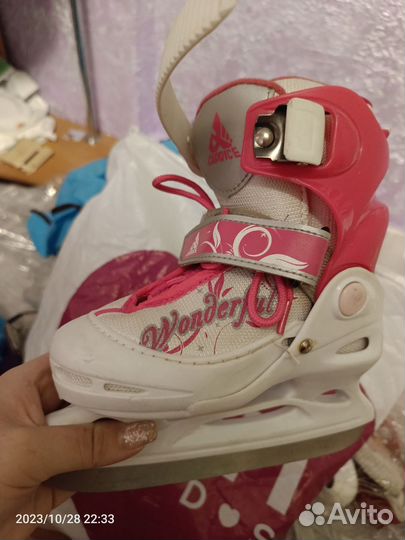 Коньки детские раздвижные 26-29