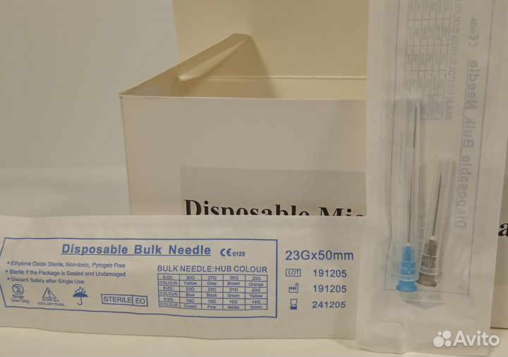 Канюля для контурной пластики 23G50 (игла в компле