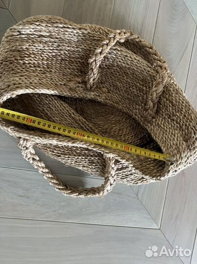 Zara home корзина джут