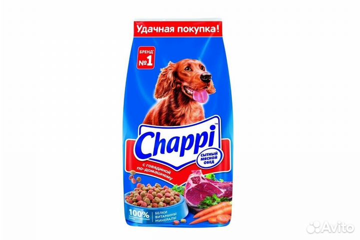 Сухой корм для собак чаппи 15 кг