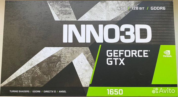 Видеокарта inno3D GeForce GTX 1650 twin X2 OC