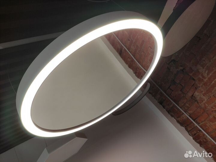 Люстра LED кольцевая потолочная с зеркалом