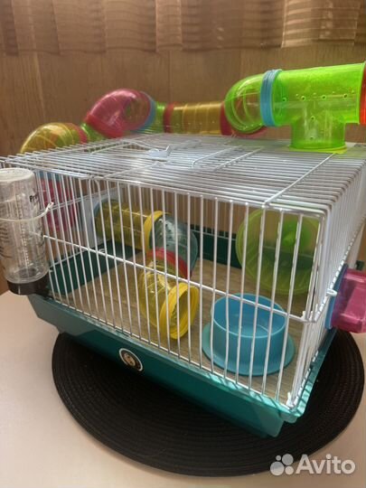 Клетка для хомяка с трубами