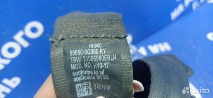 Задний средний ремень безопасности Hyundai Sonata