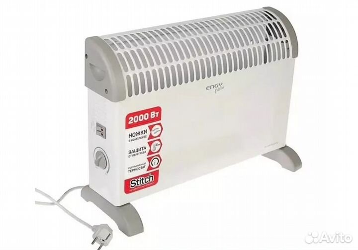 Конвектор 2000вт обогреватель 2кВт радиатор