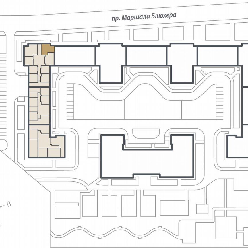 2-к. квартира, 61,1 м², 8/17 эт.