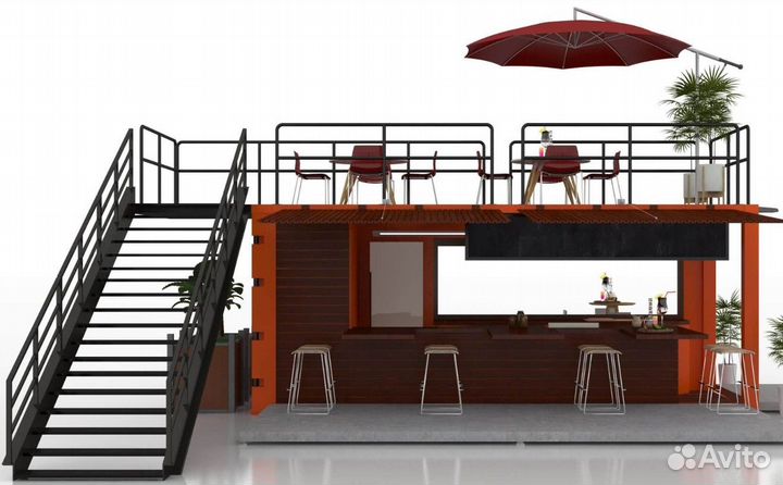 Кафе, бар из контейнера