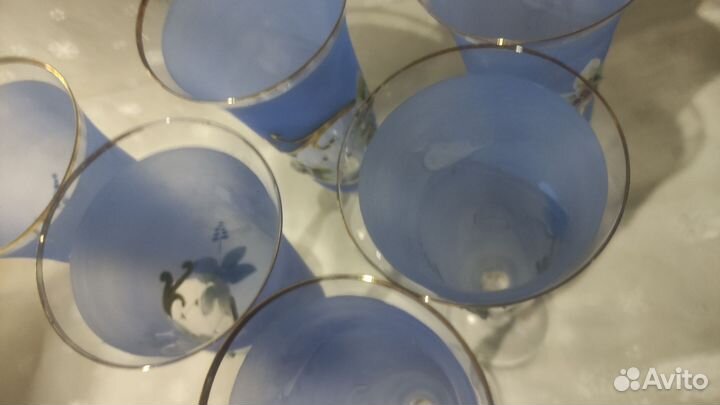 Фужеры Бокалы Богемия 25 см 6 шт