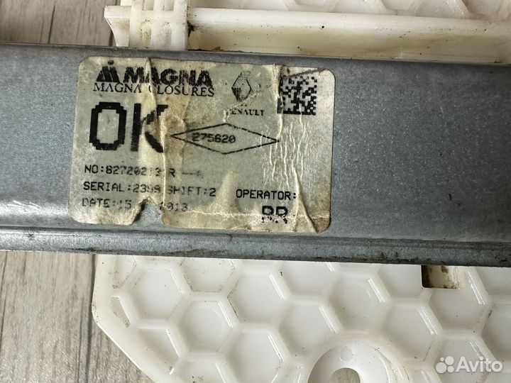 Стеклоподъемник задний правый Renault Logan 2