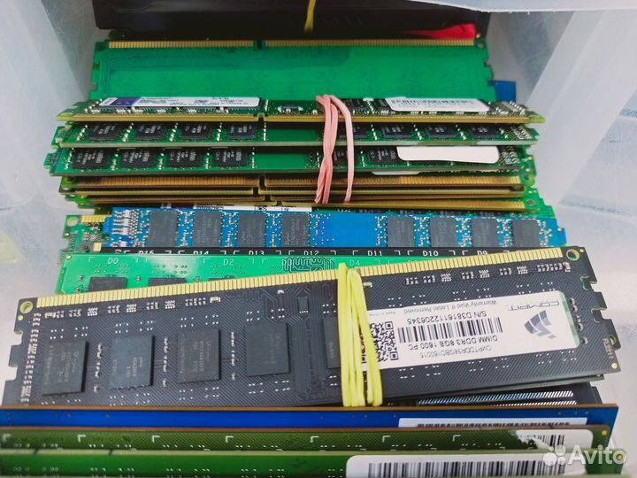 Оперативная память DDR2 / DDR3 / DDR4 новые и б/у
