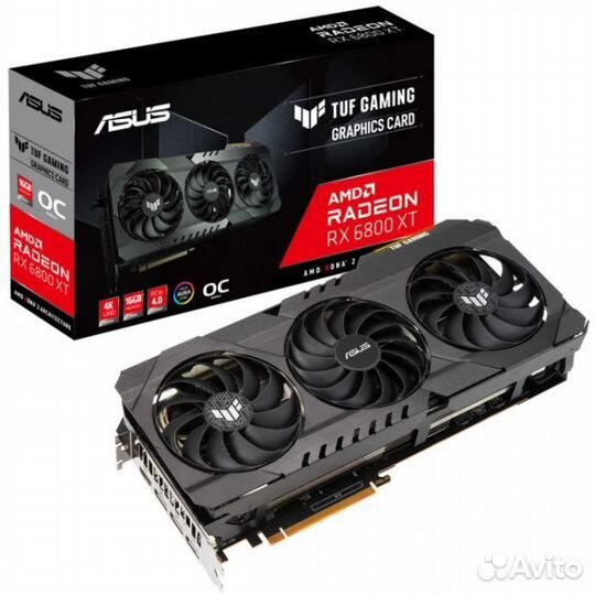 Видеокарта asus tuf gaming 6800 xt 16gb