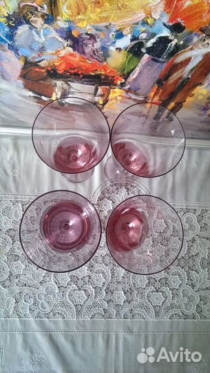 Фужеры СССР 4 шт