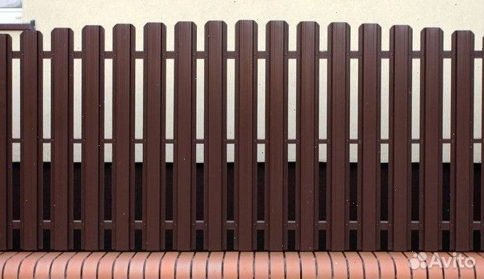 Металлический штакетник 1 метр