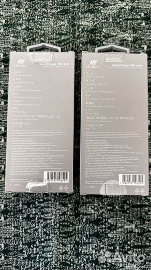 Кабель keyron Lightning 8-pin MFI USB Type-C, 1.5m