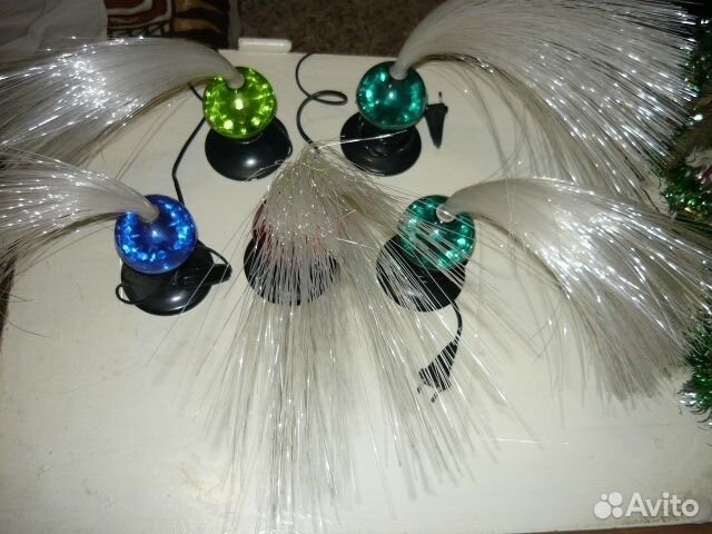 Оптико-волоконные светильники-ежи