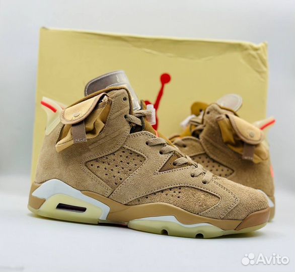 Кроссовки Nike air jordan 6 travis scott