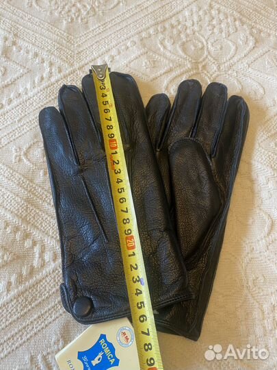 Перчатки мужские кожаные размер 10