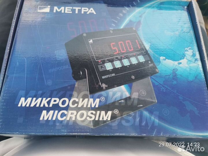 Весовой индикатор микросим М0601