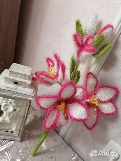 Вязанный букет