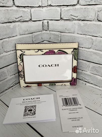 Кошелек кардхолдер Coach новый оригинал