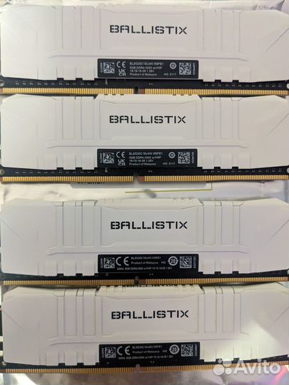 Оперативная память DDR4 4x8 32Gb Crucial Ballistix